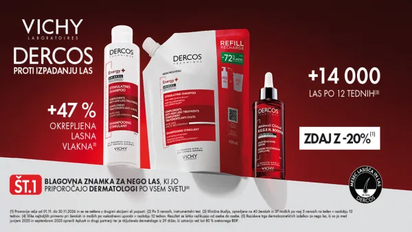 Vichy Dercos proti izpadanju las -20%